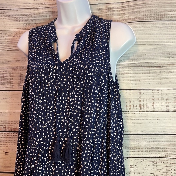 Old Navy Navy Blue Print Dress | XS - Picture 3 of 10